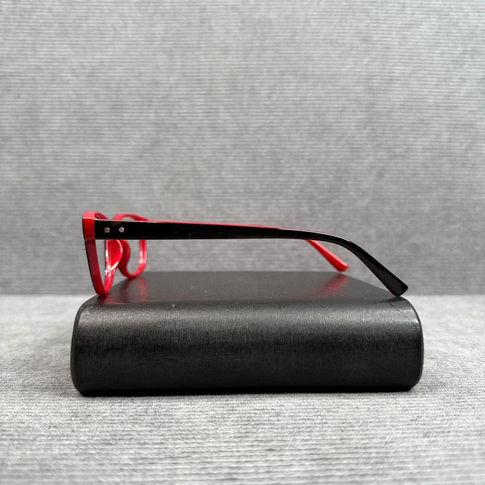 Revlon Kinley‎ Red Black Rectangular Reading Glasses